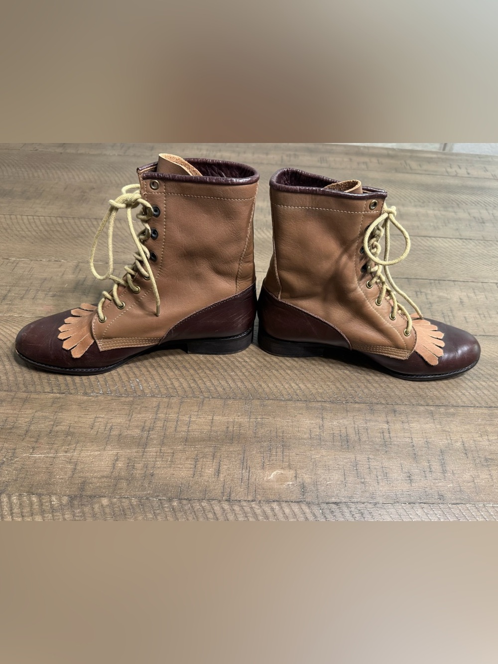 Jeffrey Campbell Lace Up Vintage Showpony Leather Boots|6.5|EU37|Fall,Grunge - Picture 2 of 7